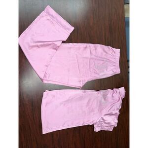 Juicy Couture Pink Satin Two Piece Pajama Sleep Set Size Small